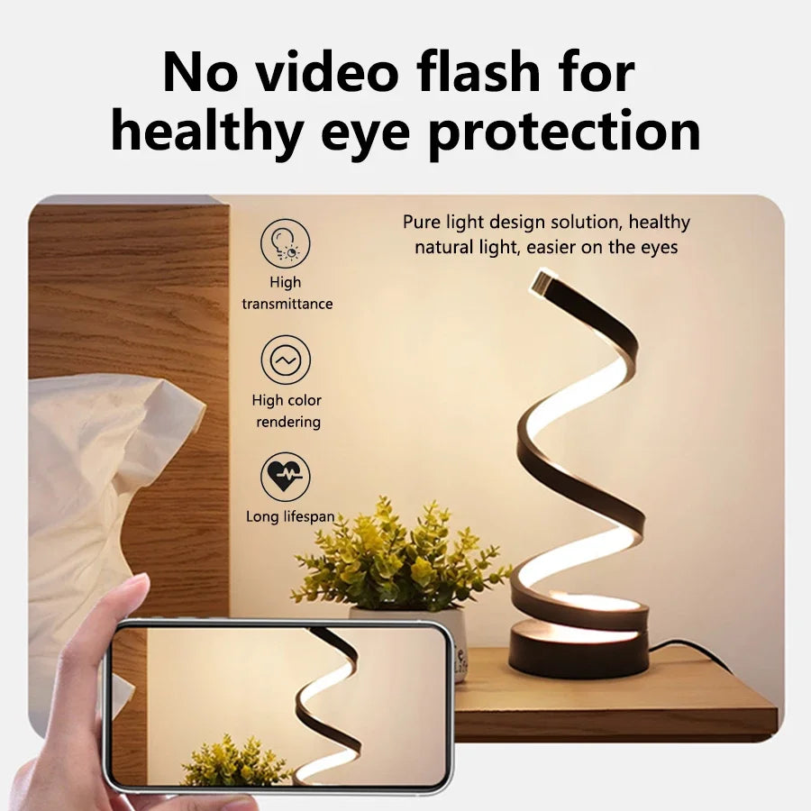 Modern Spiral Night Light