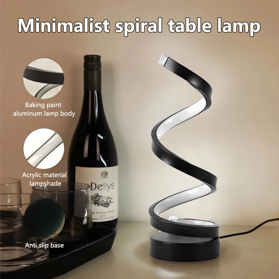 Modern Spiral Night Light