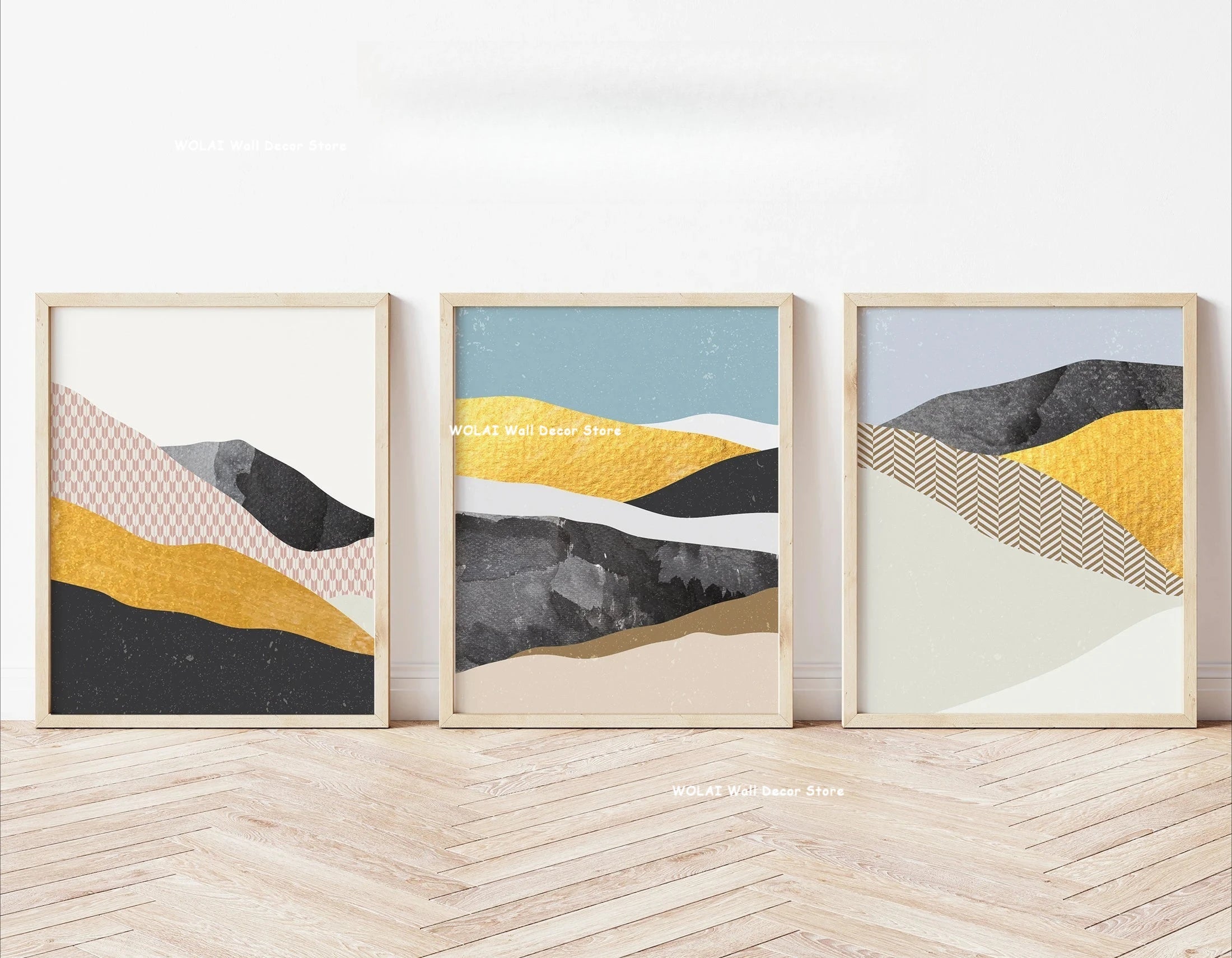 Boho Sun Mountain Canvas Set