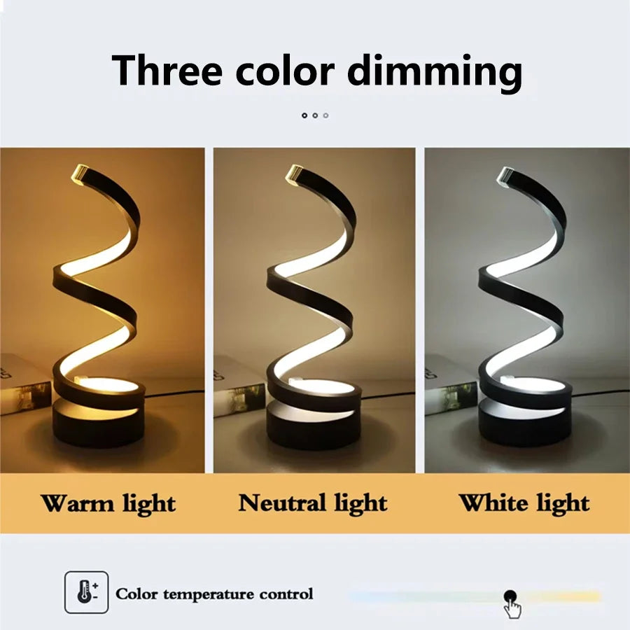 Modern Spiral Night Light
